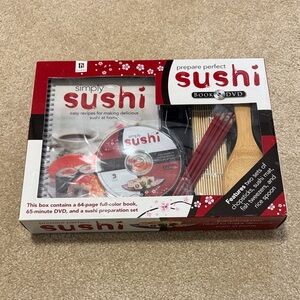 Simply Sushi Book & DVD Kit - Red, White, Black